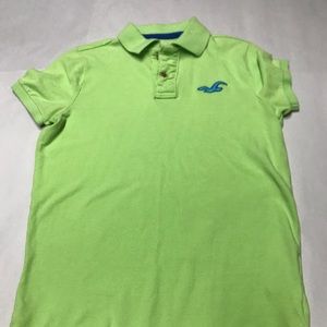 Hollister Mens Size Small Short Sleeve Polo Shirt 1/3 Button